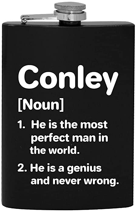 Conley Definition The Most Perfect Man - 8oz Hip Drinking Alcohol Flask