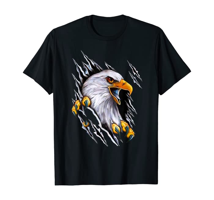 American Bald Eagle With Claws T-Shirt