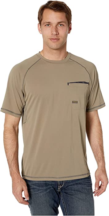 Ariat Men's Rebar Short Sleeve Sunstopper CrewWork Utility Shirt
