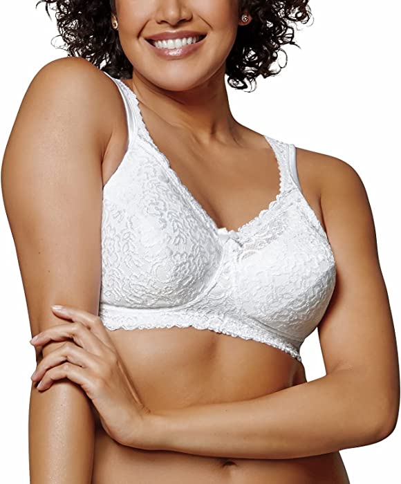 Playtex Women's 18 Hour Airform Comfort Lace Wirefree Full Coverage Bra US4088