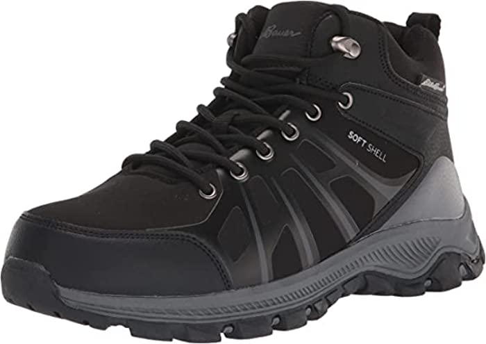 Eddie Bauer Summit Mid Ankle Hiking Boots | Water Resistant, Multi-Terrain Lugs Reinforced & Sturdy Design Rubber Traction Outsole Cradled Footbed