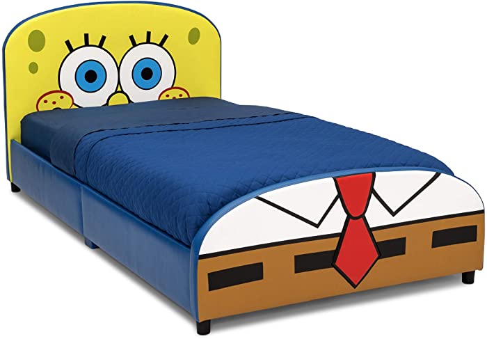 Delta Children Upholstered Twin Bed, SpongeBob SquarePants
