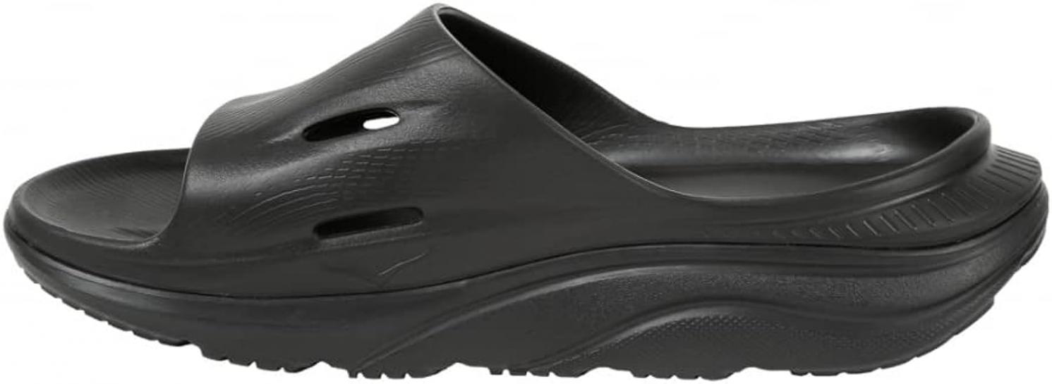Hoka All Gender Ora Recovery Slide 3 Sandal (Black/Black, us_footwear_size_system, adult, men, numeric, medium, numeric_8)