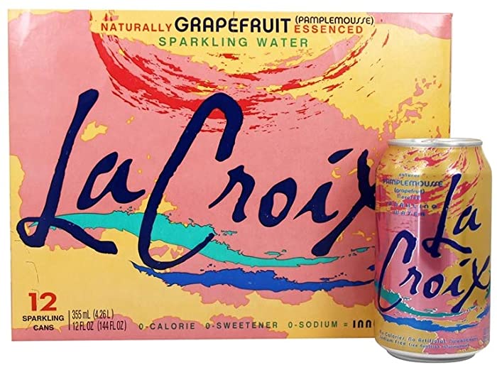 La Croix Sparkling Water, Grapefruit, 12 Fl Oz (Pack of 12)