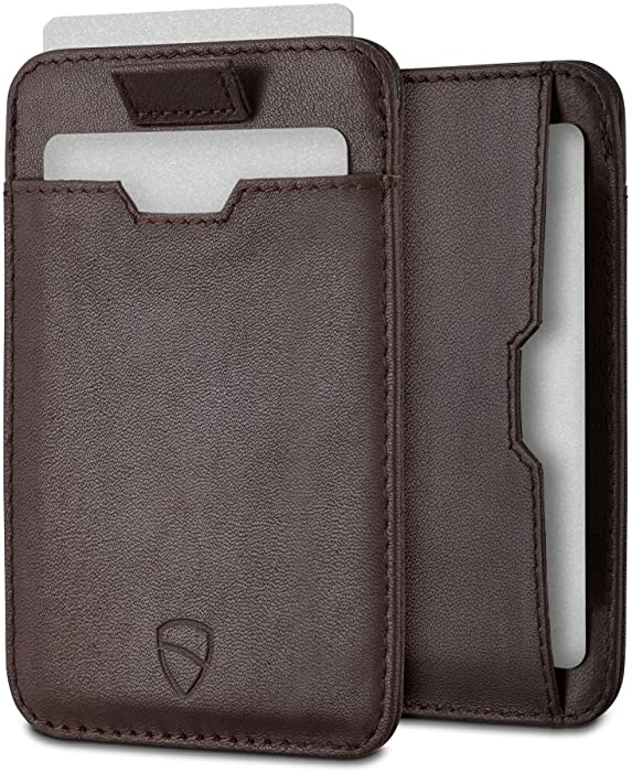 Vaultskin CHELSEA Slim Minimalist Leather Mens Wallet with RFID Blocking, Front Pocket Credit Card Holder