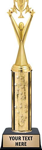 Crown Awards Star Victor Cup Trophies, Gold Stars Star Victor Cup Trophy with Custom Engraving