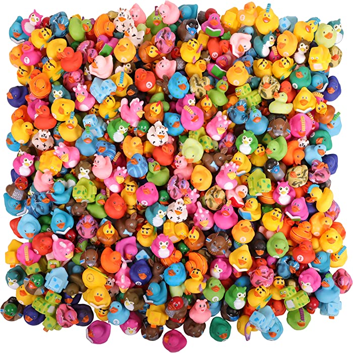 Kangaroo Rubber Duck Bath Toy Assortment (100-Pack)