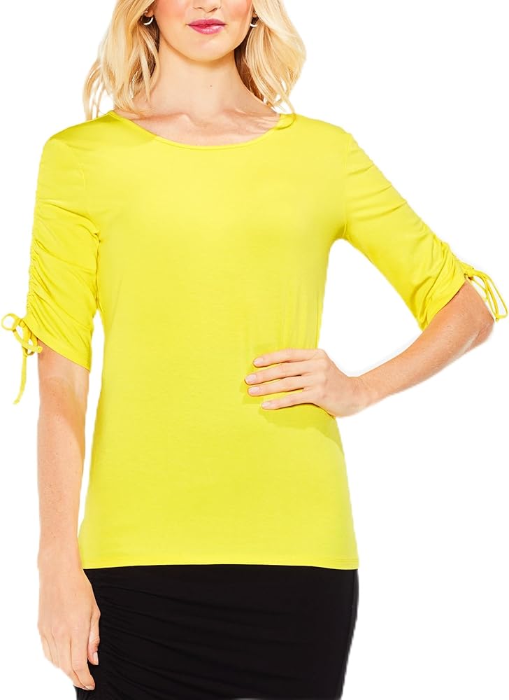 Vince Camuto Drawstring Sleeve Top