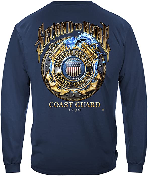 Coast Guard Shirts for Men | US Coast Guard Second to None T Shirt MM2330