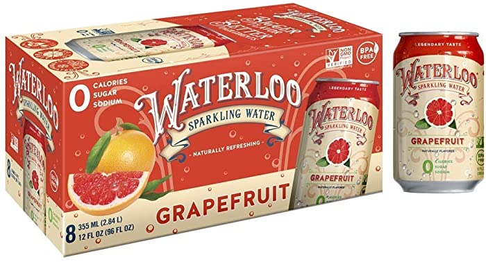 Waterloo - Sparkling Water Grapefruit - 8 Pack