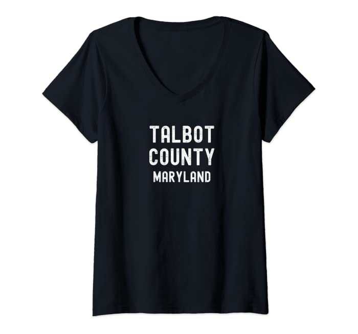 Womens Talbot County Maryland, USA V-Neck T-Shirt