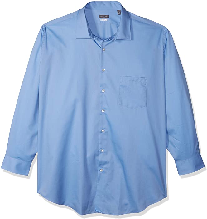 Van Heusen Men's BIG FIT Dress Shirts Flex Collar Solid (Big and Tall)