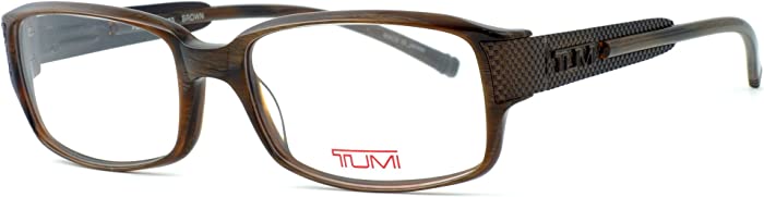 Tumi Brand Optical T303BRO54 Frame, Brown, 54/17/140
