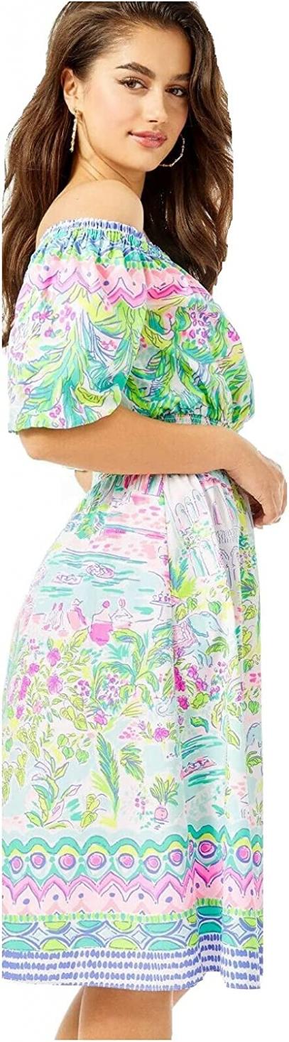Lilly Pulitzer Camille Multi Island Hopping Engineered Dress, Size XS