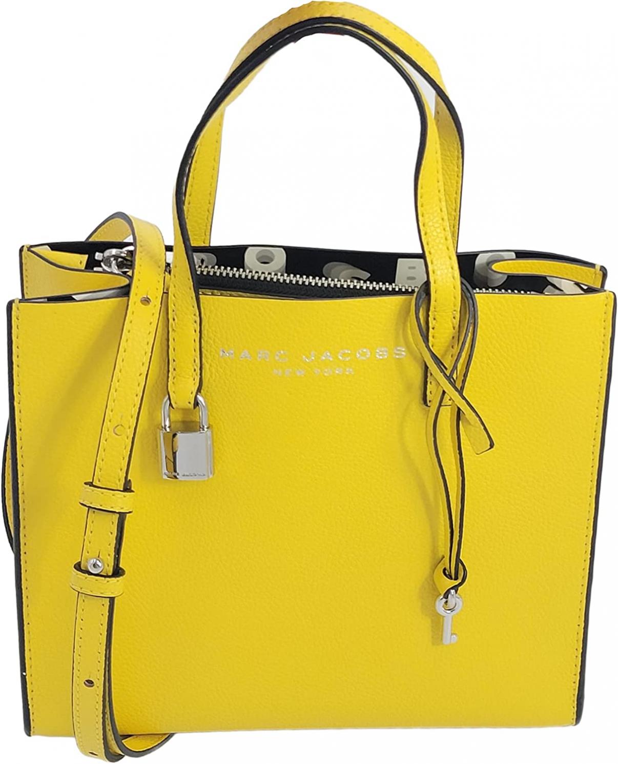Marc Jacobs M0015685 Hot Spot Yellow With Silver Hardware Small Women's Top Handle/Shoulder Bag