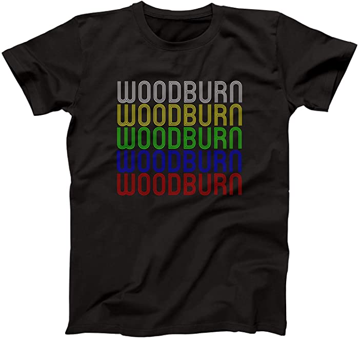 Retro Style Vintage Hometown - Woodburn, in 46797 - Souvenir - Unisex - T-Shirt