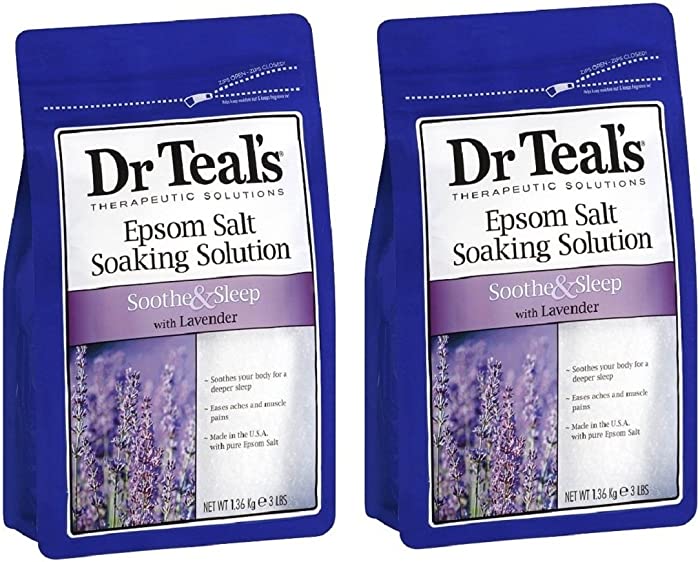 Dr. Teals Therapeutic Solutions 48 oz. Epsom Salt Calm Soaking Solution in Lavender (Pack of 2)