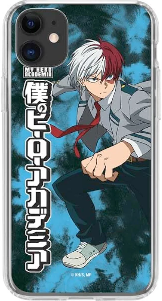Skinit Clear Phone Case Compatible with iPhone 11 - Officially Licensed My Hero Academia Shoto Todoroki Uniform Design