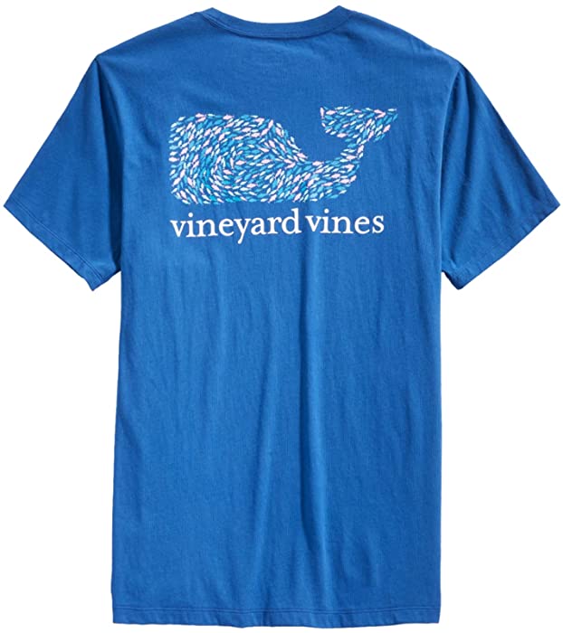 vineyard vines Men's Short-Sleeve Fish Swirl Whale Fill T-Shirt