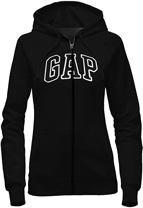 GAP Women's Full Zip Fleece Logo Hoodie