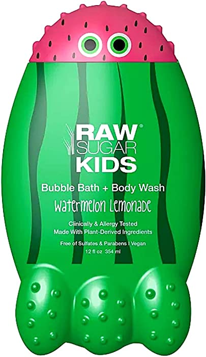 RAW SUGAR Raw Sugar Kids Bubble Bath and Body Wash Watermelon Lemonade 12 fl oz 12 Fl Oz Pack of 1