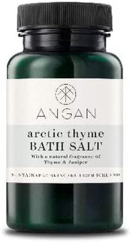 ANGAN Arctic Thyme Bath Salt 3.5 Oz of Luxury Handcrafted Excellence with Juniper