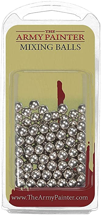 The Army Painter Paint Mixing Balls - Rust-proof Stainless Steel Paint Mixing Balls for Mixing Model Paints - Stainless Steel Mixing Agitator Balls and Paint Balls, 5.5mm/apr. 0.22”, 100 Pcs