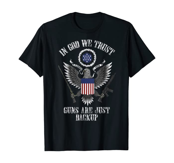 Eagle Guns American Flag Christant Lover T-Shirt