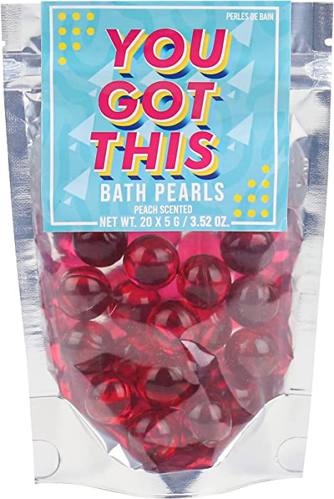 Gift Republic Bath Pearls You Got This 20-Pack Peach Scent, Multicoloured