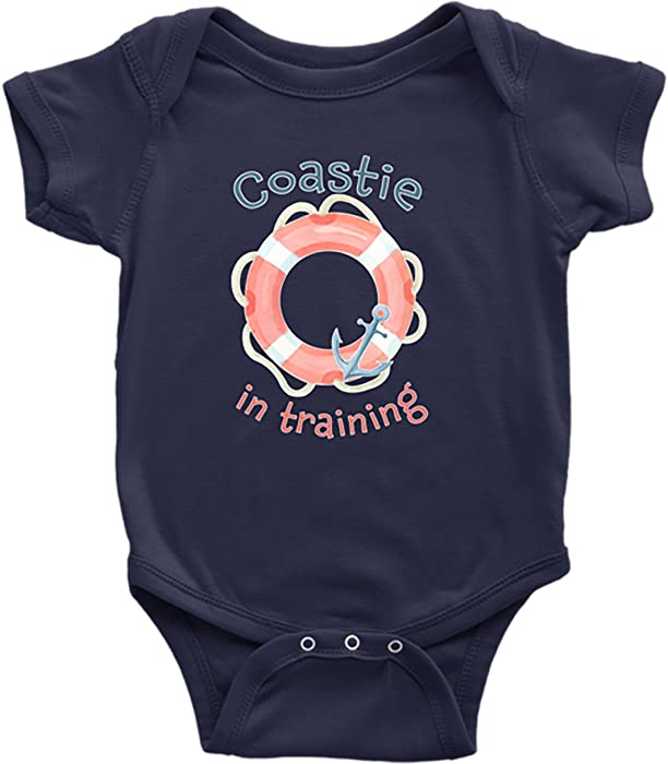 Coast Guard Baby Clothes - US Coastie Onesie for Newborns Infants & Toddlers