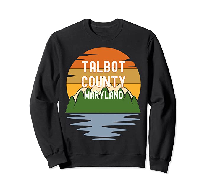 From Talbot County Maryland Vintage Sunset Sweatshirt