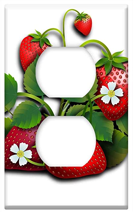 Switch Plate Outlet Cover - Strawberries Fruits Fruit Red Red Fruits Nature