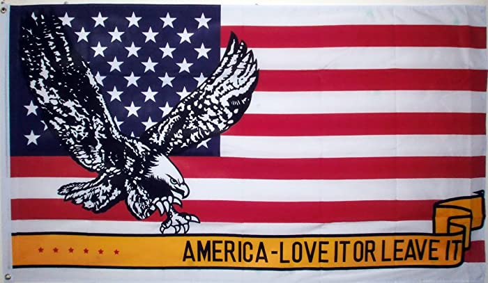 Novelties Large 3 X5 American Usa Eagle Love It or Leave It Flag