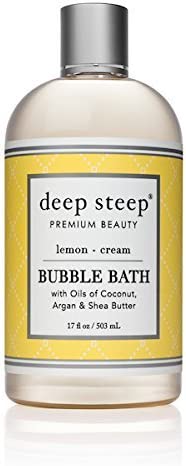 Deep Steep Bubble Bath, Lemon Cream, 17 Ounce