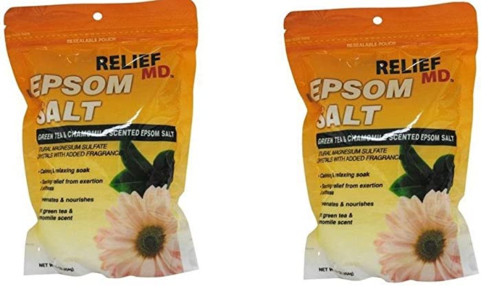 Relief Green Tea and Chamomile Epsom Salt, Pack of 2