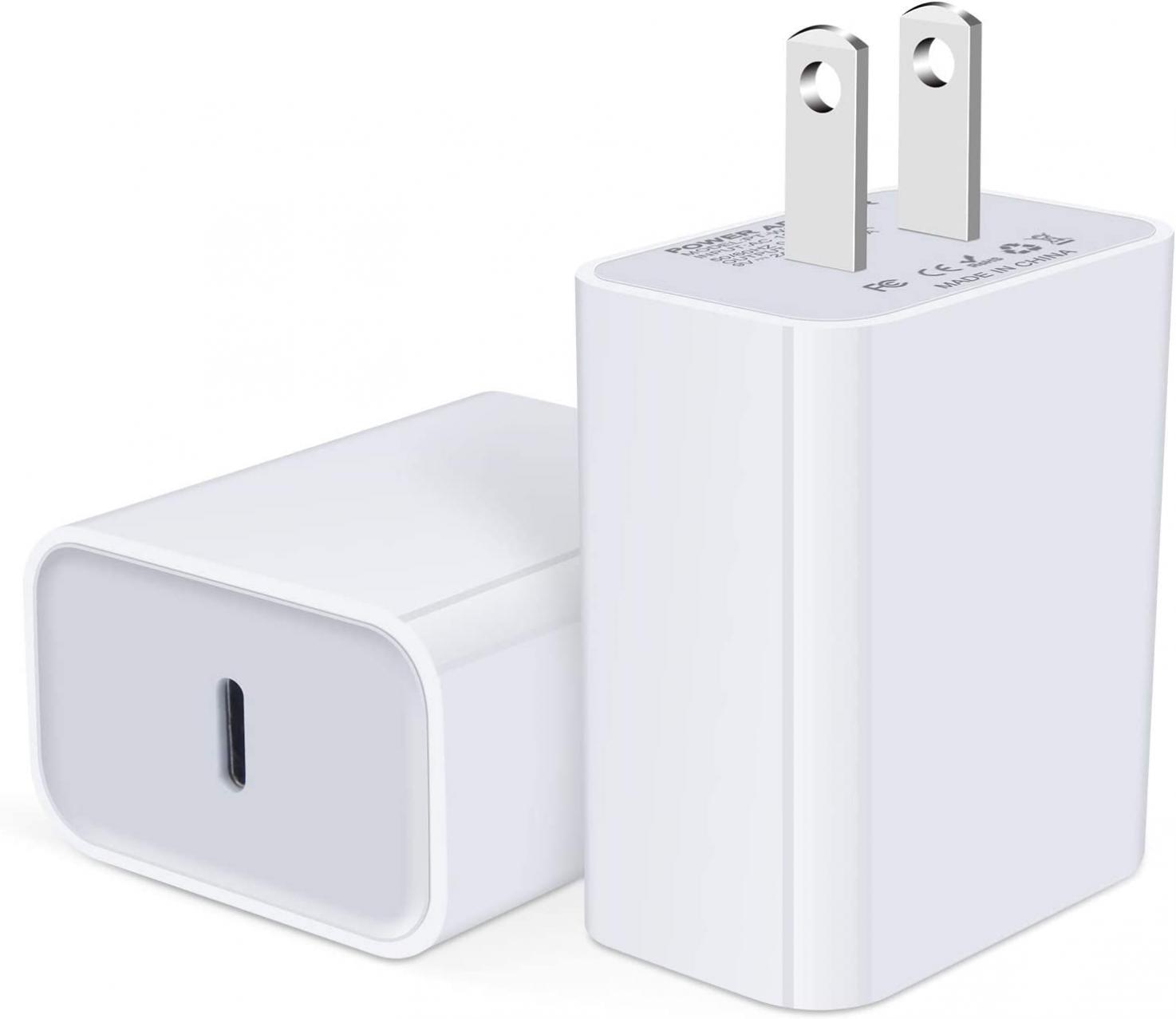 iPhone Charging Block Dual USB C Wall Charger Fast Charging USBC Charger Block Power Adapter for iPhone 13 13 Pro 13 Pro Max 12 11 SE XR 8,iPad Pro,Samsung Galaxy S22 Ultra A03s A13 A53 5G,Pixel 6