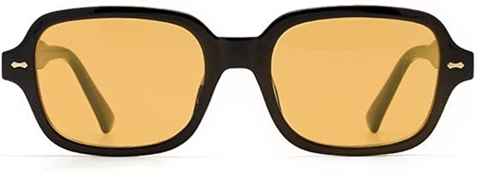 Orange Lens Sunglasses, Yellow Lens Sunglasses, Trendy Retro Orange Sunglasses, Oversized Yellow Sunglasses, Unisex