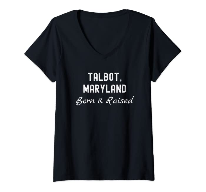 Womens Talbot Maryland Born & Raised V-Neck T-Shirt