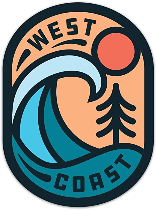 'Merica Clothing Co. West Coast - Sticker