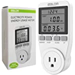 BALDR U.S. Electricity Usage Monitor for Home - Kilowatt Meter Sockets - Watt Meter that Plugs into Appliances to Measure Energy Usage - Home Energy Monitor with Easy to Read Display - Power Monitor