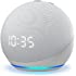 Echo Dot (4th Gen) | Smart speaker with clock and Alexa | Glacier White