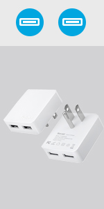 Nekmit 16W Wall Charger 2Pack