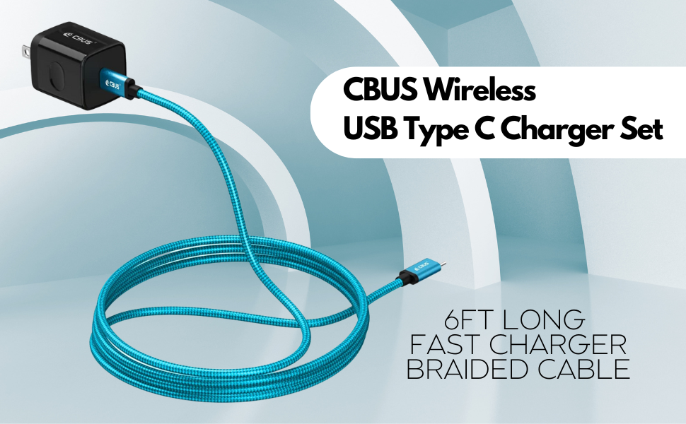 CBUS 20W Fast Charger + 6ft Braided Cable