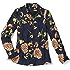 cabi Daisy Blouse Button Down Top Floral Style 3250 Navy Yellow