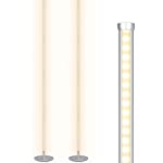 DEWENWILS 57.5&quot; Minimalist LED Corner Floor Lamp, Set of 2 Modern Dimmable Mood Lighting, Standing Tall Floor Lamp for Living Room, Bedroom, Office, 3000K Warm White Light