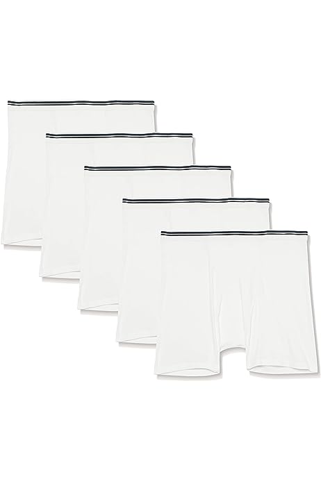 Men's Cotton Tag-Free Boxer Brief, Pack of 5