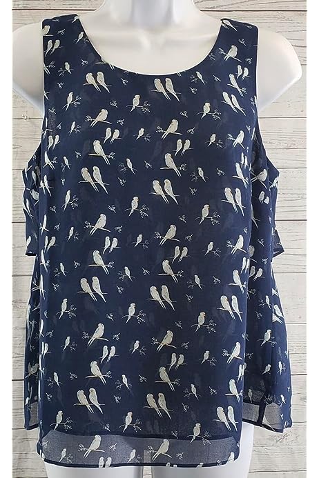 Chirp Top Style #3447 Blue Parakeet Blouse