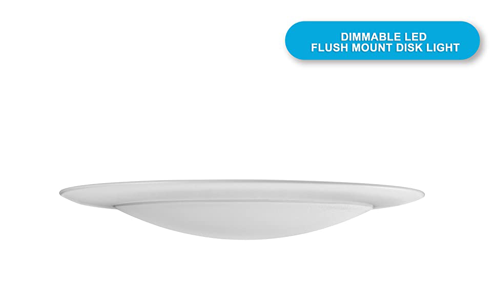 dimmable LED flush mount disk light for interior dependable direct lunabode