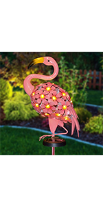 40in LED Metal Flamingo Decorative Lights
