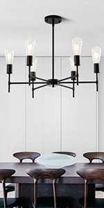 6-Light Kitchen Island Pendant Light Fixture